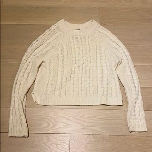 H&M White/Cream Knit Sweater